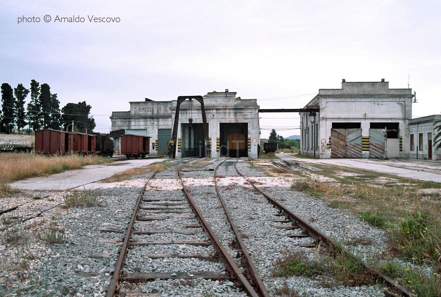 Veduta generale del deposito locomotive di Castelvetrano Maggio